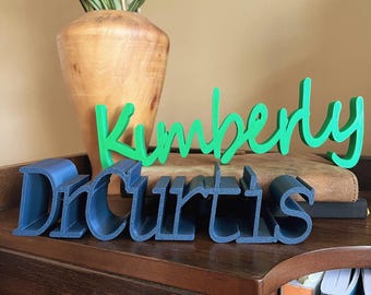 Custom 3D Name or Word | Personalized Gift | Choose Any Color