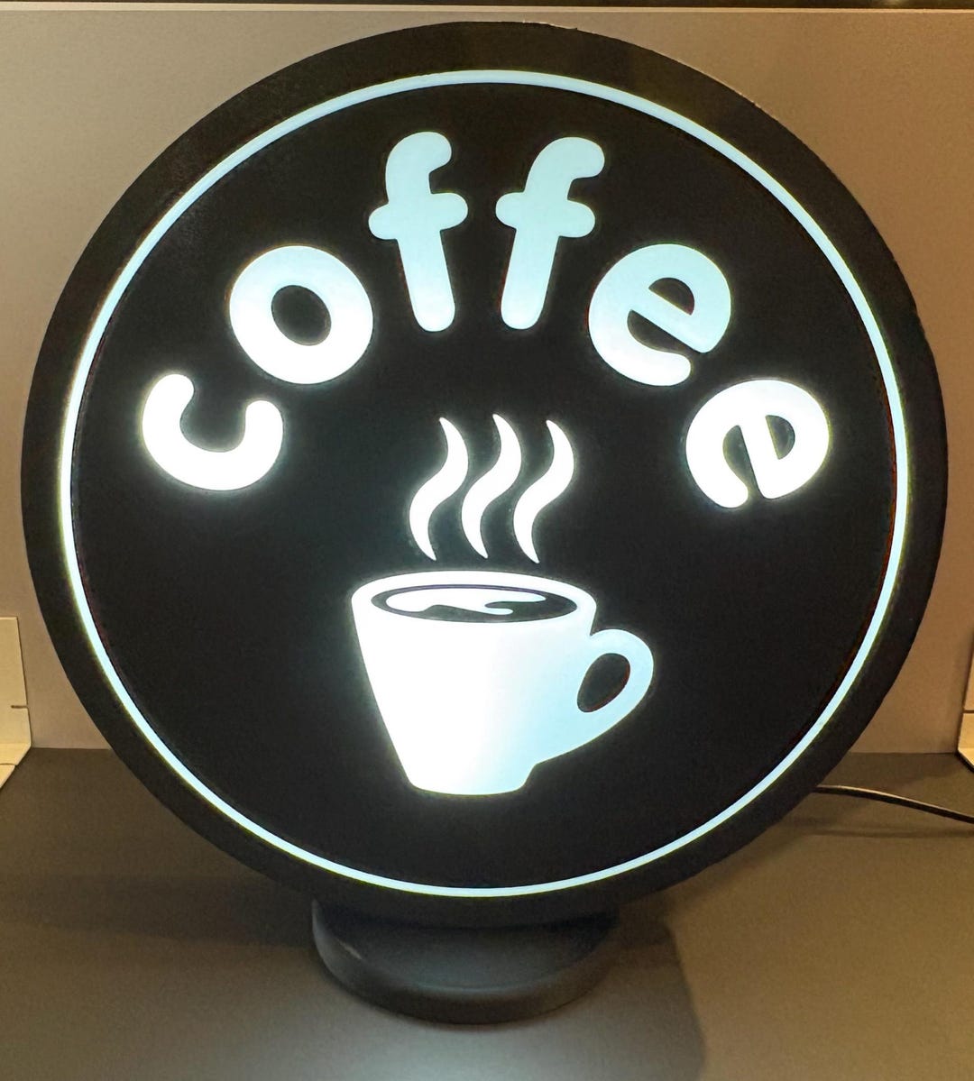 Coffee LED Light Box | USB Powered, Kitchen Decor - Etsy