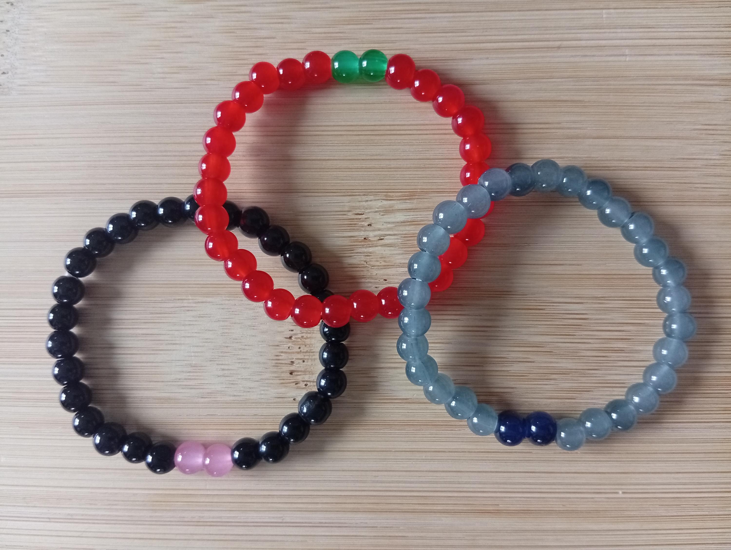 Bracelets extensibles en perles de verre pour femmes et filles, bracelet à breloques, style bohème, coloré, empilable
