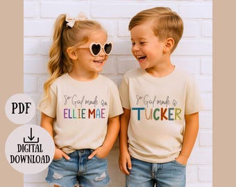 So God Made A..... | Custom name | Digital Download | PNG File