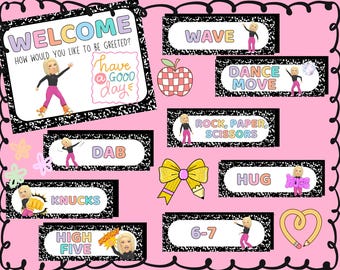 Morning Door Greetings Printable | Classroom Greeting Choice Board | Back to School Classroom Decor | Teacher Door Poster