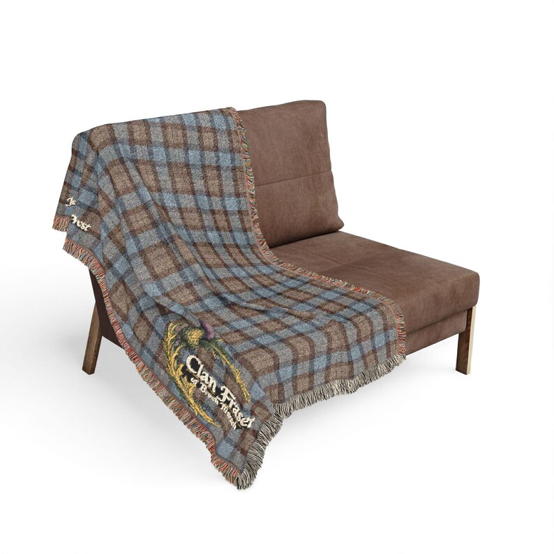 Outlander Inspired Fictional Clan Fraser Broch Tuarach Woven Blanket ...