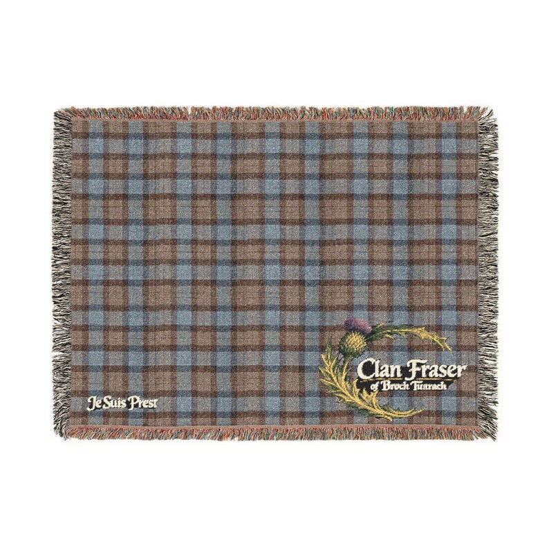 Outlander Inspired Fictional Clan Fraser Broch Tuarach Woven Blanket ...