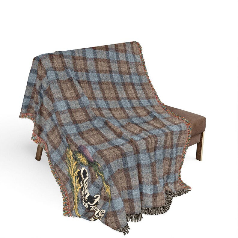 Outlander Inspired Fictional Clan Fraser Broch Tuarach Woven Blanket ...