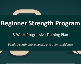 Krafttrainingsprogramm für Anfänger (PDF) | 8-Wochen-Trainingsplan für Kniebeugen, Bankdrücken und Kreuzheben