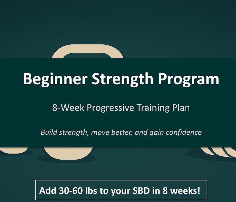 8 Week Beginner Strength Program - Etsy