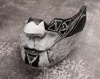 Réplica de la máscara de Alicia a escala 1:1 / Accesorio de cosplay de Clair Obscur Expedition 33 / Máscara de juego pintada a mano