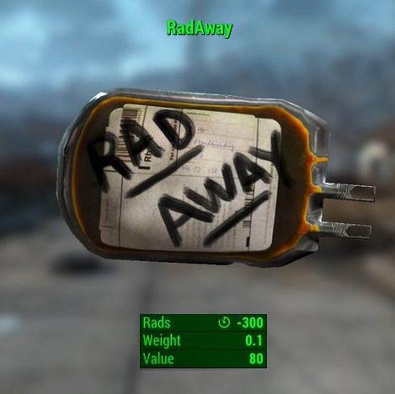 Fallout Radaway Prop Replica | Radaway IV Bag Cosplay Accessory ...