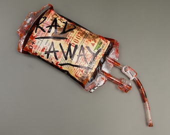 Réplica de accesorio RadAway de Fallout / Accesorio de cosplay de bolsa RadAway IV / Coleccionable médico de Wasteland hecho a mano