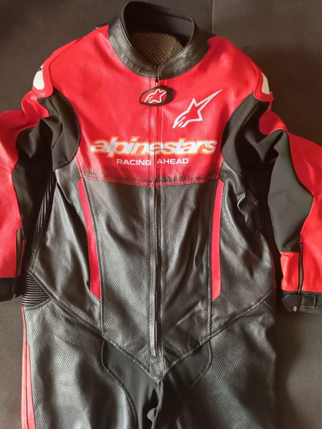 Custom Riding Gear Handmade Alpinestars Inspired Biker Suit | Genuine Cowhide Leather ...
