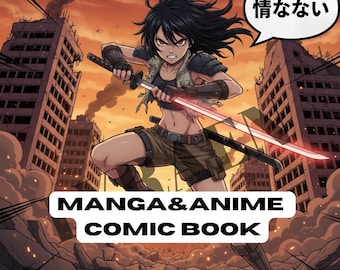 Cómic manga personalizado: cómic digital personalizado de 4 a 8 páginas estilo anime a partir de fotos.