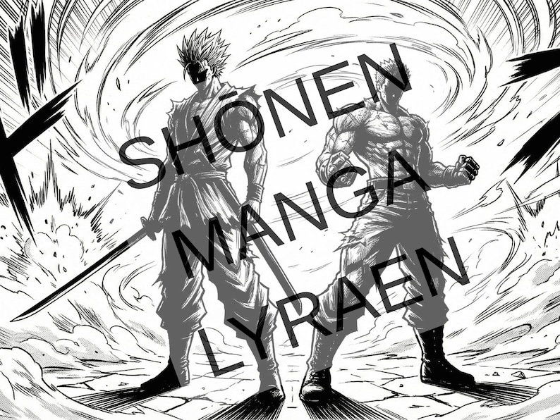 Personalized Manga Comic Book | Custom Black & White Manga Story ...