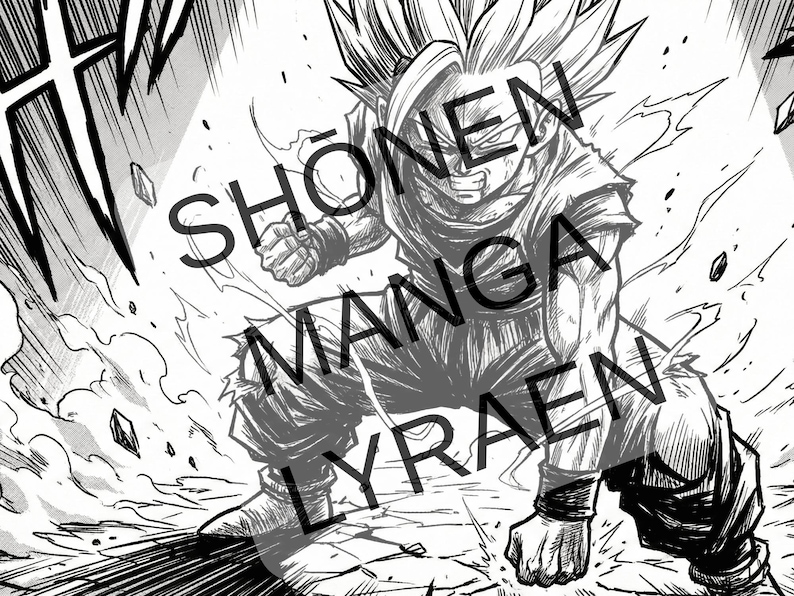 Personalized Manga Comic Book | Custom Black & White Manga Story ...