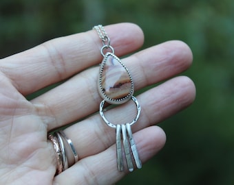 Fringe // Wave Jasper Sterling Silver Necklace // Hand Crafted // Artisan // Eco Friendly // Harvest Collection