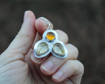 Fallen Leaves // Sterling Silver Nature Necklace // Hand Crafted // Artisan // Eco Friendly