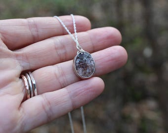 Crystalline // Sterling Silver Druzy Necklace // Hand Crafted // Artisan // Eco Friendly // The Magic of Roots Collection