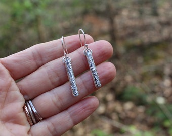 Ada // Silver Drop Earrings //  Sterling Silver // Hand Crafted // Artisan // Eco Friendly // Victorian Spring