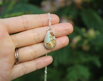 Royston Turquoise Teardrop // Sterling Silver and Turquoise  // Hand Crafted // Artisan // Eco Friendly // Stones Speak Collection
