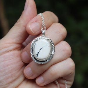 Entangled // White Buffalo Turquoise Necklace // Sterling Silver // Hand Crafted // Artisan // Eco Friendly