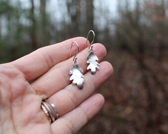 Leaves in the Wind // Earrings // Sterling Silver // Hand Crafted // Artisan // Eco Friendly