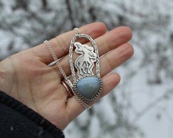 The Last // Agate and Sterling Silver // Hand Crafted // Artisan // Eco Friendly // Unicorn Necklace