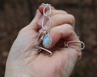 Selene // Sterling Silver Moonstone Bracelet // Hand Crafted // Artisan // Eco Friendly // The Winterborn Collection