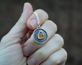Fae Portal Necklace // Touramline & Sterling Silver // Hand Crafted // Artisan // Eco Friendly