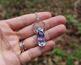 Mabel // Amethyst Halskette // Gold Fill & Sterlingsilber // Handgefertigt // Künstlerin // Eco freundlich