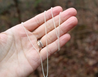 Adjustable Sterling Silver Chain // Up to 22” Necklace // Sterling Silver // Eco Friendly