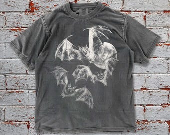 Gothic Bat T-Shirt: Vintage 90s Y2K Comfort Colors Tee