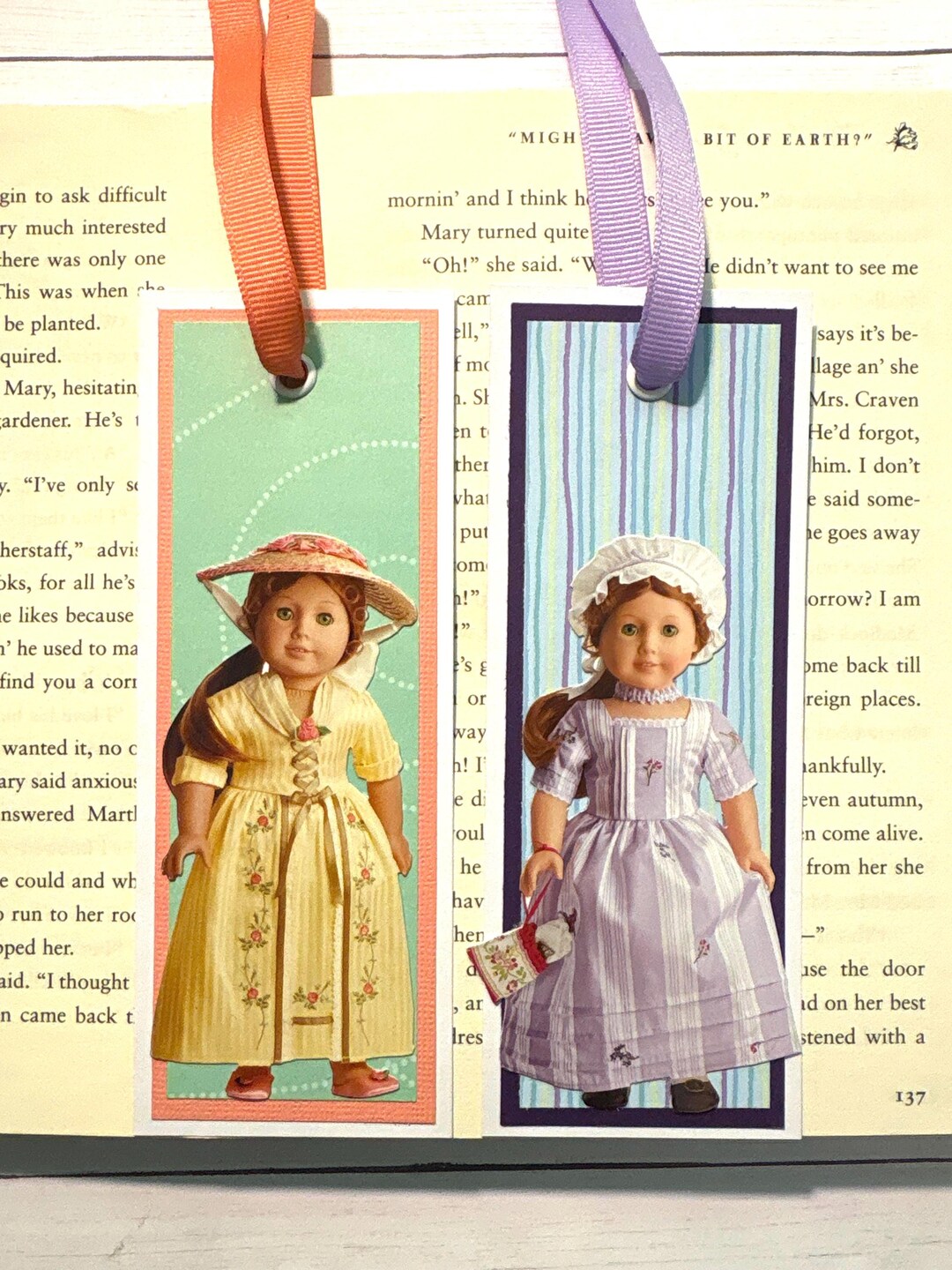 American Girl Bookmarks, Felicity, Birthday Gift, Easter Gift, Party ...