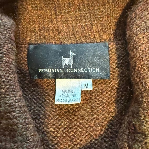 Peruvian Connection Wool-Blend Button Front Knit … - image 4
