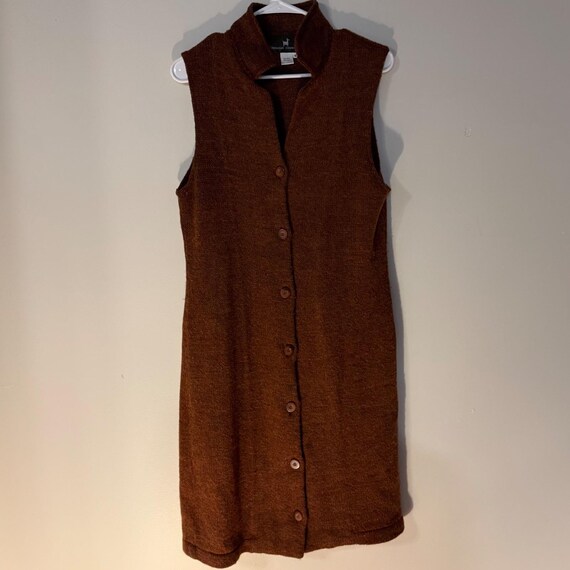 Peruvian Connection Wool-Blend Button Front Knit … - image 2