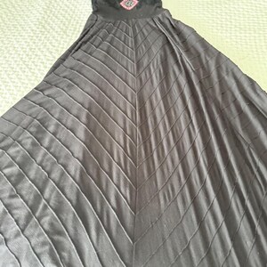 Rare Free People XS Black Lace Embellished Maxi Dress Boho Festival Open Back image 4