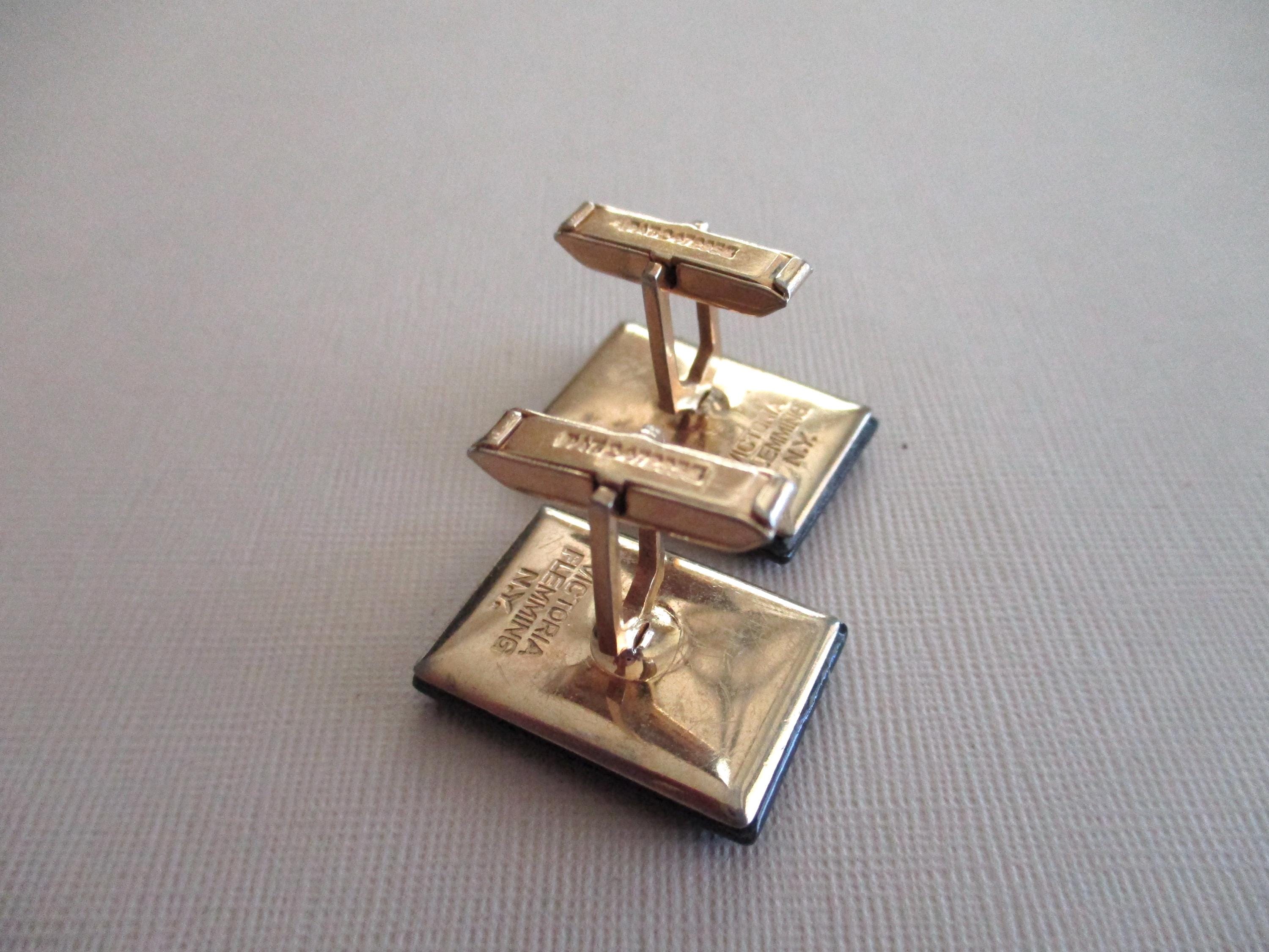 Boutons De Manchette Design Moderniste Années 1950 - Porcelaine Victoria Flemming, Occasion