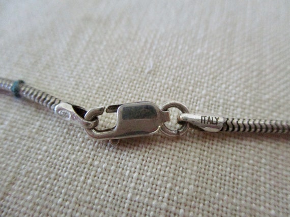 sterling silver Celtic necklace - vintage, 16" se… - image 5