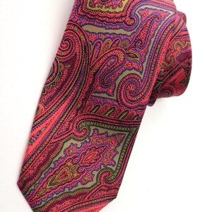 vintage Daniel Cremieux silk tie- designer, handmade in Italy, limited edition and numbered, signature collection
