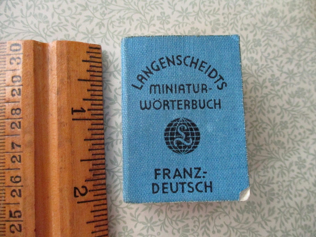 1920s Tiny Langenscheidts Dictionary Franz Deutsch French Etsy