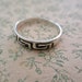 Sterling Silver Greek Key Ring - .925 Solid Silver, Choose Your Color/Finish - View #3