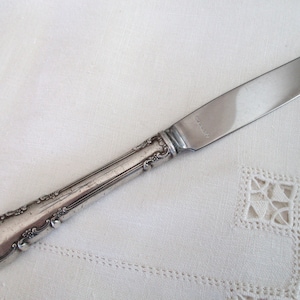 sterling silver knife - flatware, dinner knife, vintage, 925, no monogram