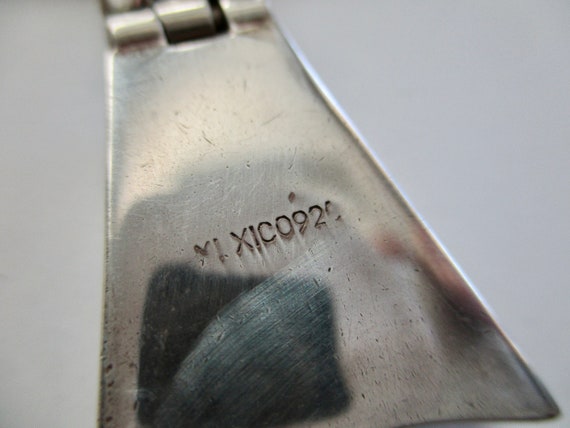 sterling silver onyx necklace - chocker, 925, 16"… - image 6