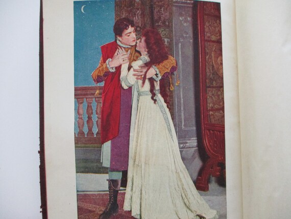1900s Leather Antique Book Romeo And Juliet Shakespeare Etsy