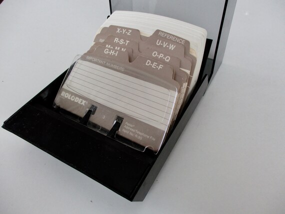 Rolodex Desk Organizer Addresses Birthday Anniversary Etsy