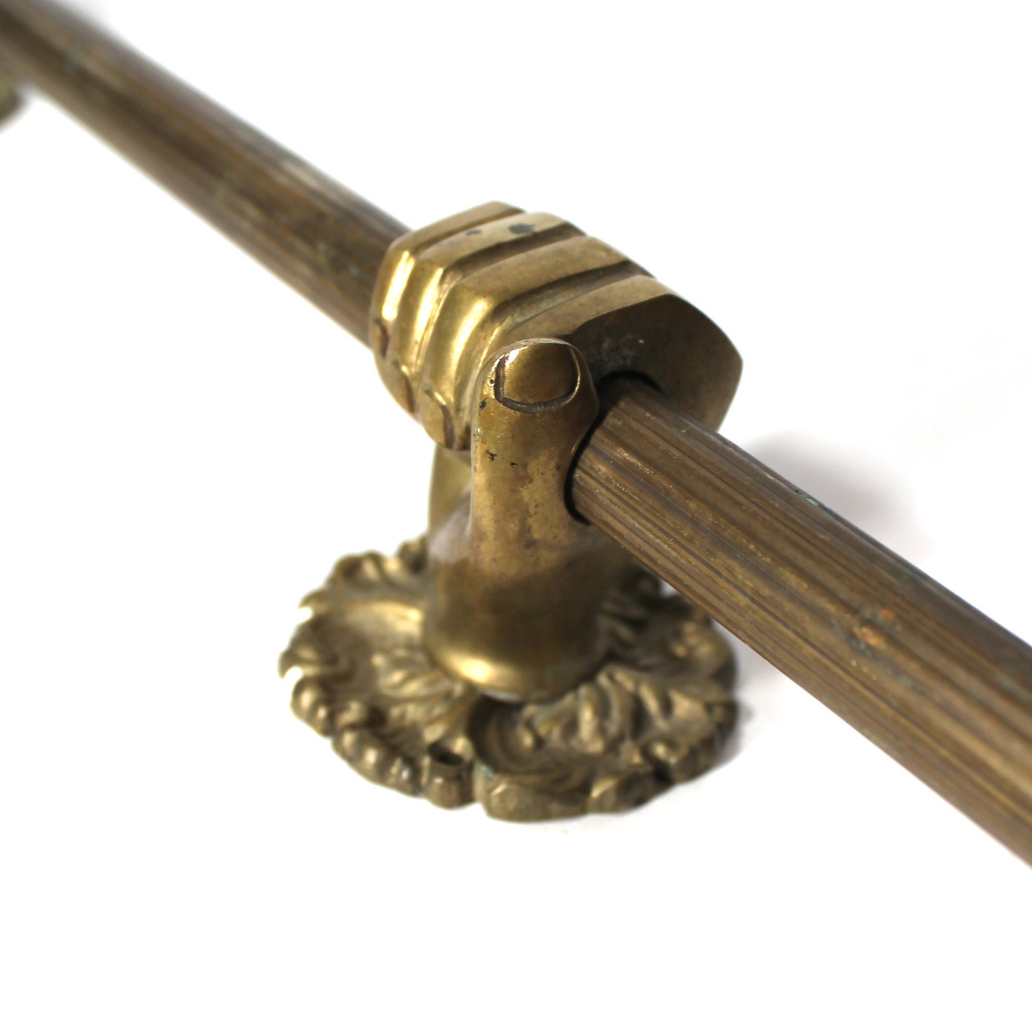 Vintage Brass Towel Rack with Hands Holding Bar Etsy