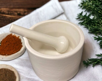 Stoneware Mortar and Pestle by Cooper