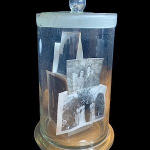 Hand Blown Glass Covered Container