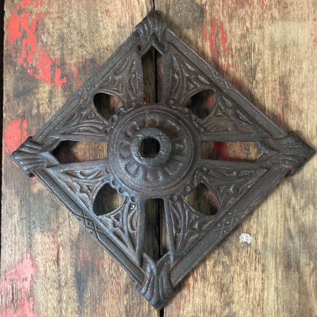 Antique Cast Iron Lamp Base Etsy