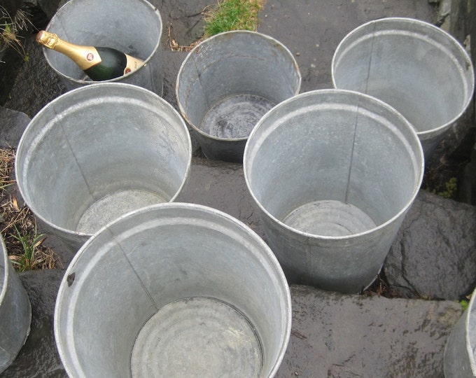 4x Galvanized Sap Buckets for Wedding Flowers or Ice Bucket Etsy