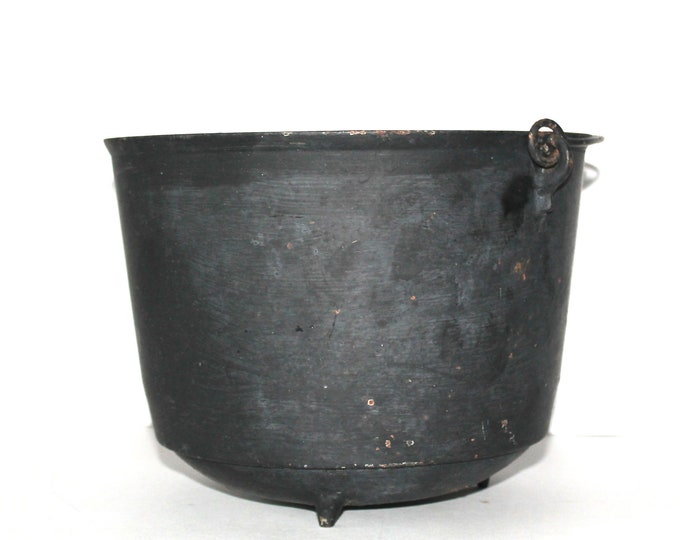 Antique Cast Iron Kettle Pot or Cauldron Etsy