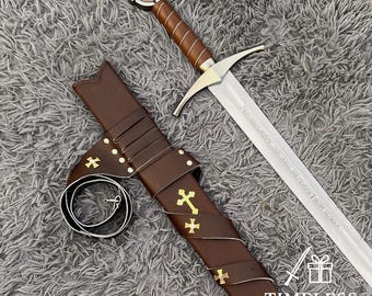 Personalized Accolade Sword – Custom Engraved Templar Knight Collectible